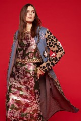 Drexcode - Blue duster coat with animal print, - Hayley Menzies - Rent - 2