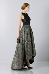 Drexcode - Dress with patterned gold skirt  - Theia - Sale - 3
