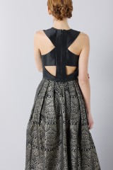 Drexcode - Dress with patterned gold skirt  - Theia - Sale - 6