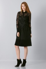 Drexcode - Lace dress with sleeves - Rochas - Rent - 1