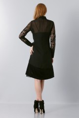 Drexcode - Lace dress with sleeves - Rochas - Rent - 2