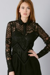 Drexcode - Lace dress with sleeves - Rochas - Rent - 6