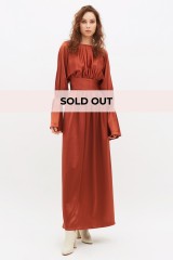 Drexcode - Long bronze dress - Jessica Choay - Sale - 1