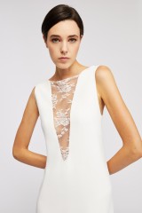 Drexcode - White dress with lace insert - Jessica Choay - Sale - 3