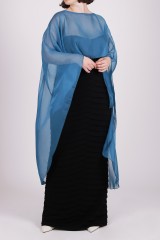 Drexcode - Turquoise cape - Juliet Noor - Rent - 1