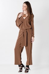 Drexcode - Long sleeve brown jumpsuit - Albino - Rent - 1