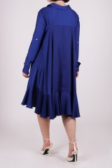 Drexcode - Blue shirt dress - Kathy Heyndels - Rent - 5