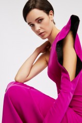 Drexcode - Fuchsia one shoulder dress - Kathy Heyndels - Rent - 3
