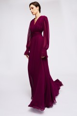 Drexcode - Burgundy long dress - Kathy Heyndels - Sale - 3