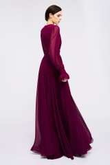 Drexcode - Burgundy long dress - Kathy Heyndels - Rent - 4