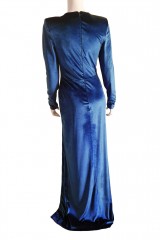 Drexcode - Blue velvet dress - Kathy Heyndels - Rent - 2