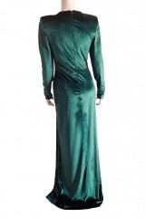 Drexcode - Green velvet dress - Kathy Heyndels - Rent - 2