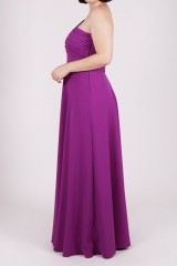 Drexcode - Purple one shoulder dress - Kathy Heyndels - Rent - 4