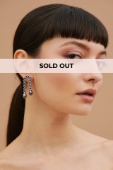 Drexcode - Rhodium drop earrings - Luv Aj - Sale - 1