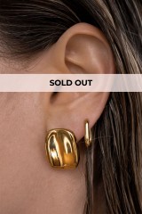 Drexcode - Golden rectangular earrings - Luv Aj - Sale - 2