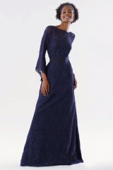 Drexcode - Blue lace dress with long sleeves - Daphne - Rent - 1