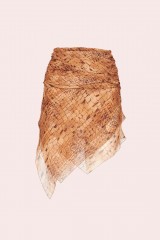 Drexcode - Animal print silk asymmetric miniskirt - Redemption - Rent - 1