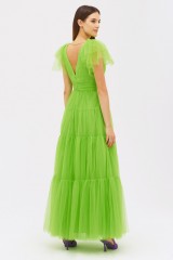 Drexcode - Fluorescent green tulle dress - ML - Monique Lhuillier - Rent - 4