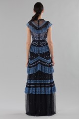 Drexcode - Long dress with flounces and floral embroidery - Needle&Thread - Rent - 3