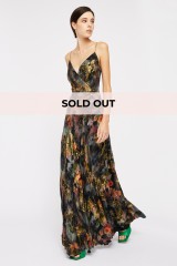 Drexcode - Metallic floral dress - Nicole Miller - Sale - 1
