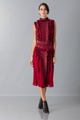 Drexcode - Short dress with overlaid lace - Antonio Berardi - Rent - 1