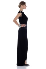 Drexcode - Long dress with leather inserts - Vionnet - Rent - 3