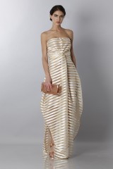 Drexcode - Golden stripes long dress - Vionnet - Sale - 4