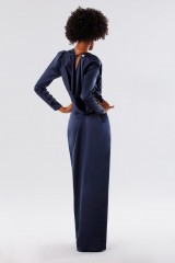 Drexcode - Blue dress with deep neckline - Rhea Costa - Sale - 3