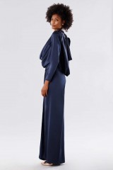 Drexcode - Blue dress with deep neckline - Rhea Costa - Sale - 4