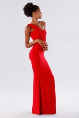 Drexcode - One-shoulder red mermaid dress - Rhea Costa - Sale - 5