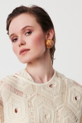 Drexcode - Brown resin earrings - Sharra Pagano - Sale - 1