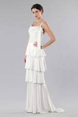 Drexcode - wedding dress with flounces - David Fielden - Rent - 4