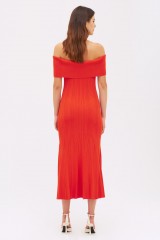 Drexcode - Red off shoulder dress - Self-portrait - Rent - 6