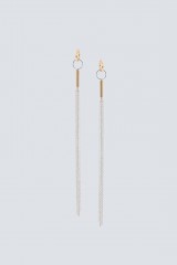 Drexcode - Silver plated tassel earrings - Noshi - Rent - 1