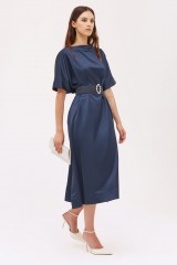Drexcode -  Blue satin dress - Thomas Lee - Rent - 2