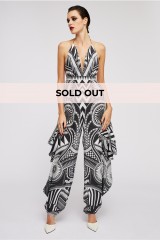 Drexcode - Jumpsuit with geometric pattern - Balmain - Sale - 1
