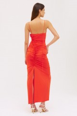 Drexcode - Orange fitted dress - Victoria Beckham - Rent - 7