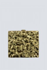Drexcode - Golden textured clutch - Anna Cecere - Sale - 6