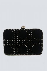 Drexcode - Black clutch with studs - Anna Cecere - Sale - 2