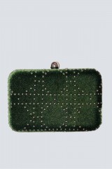 Drexcode - Green clutch with studs - Anna Cecere - Sale - 3