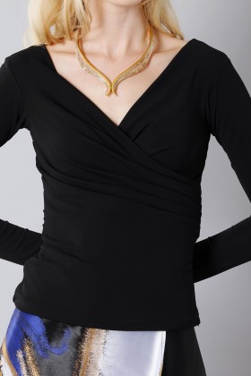  Long sleeve black shirt - Vionnet - Sale Drexcode - 2