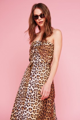 Animal print bustier dress - This Is Art Club - Sale Drexcode - 2