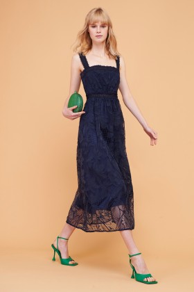 Sleeveless lace midi dress, - ML - Monique Lhuillier - Rent Drexcode - 2