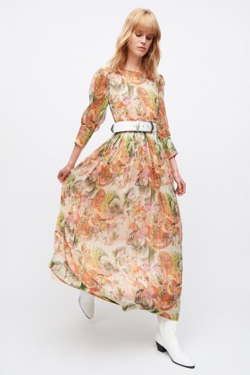 Flower dress with sleeves - Piccione.Piccione - Rent Drexcode - 1