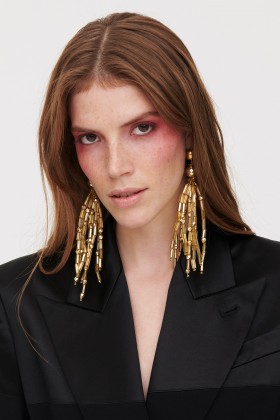 Gold drop earrings - Sharra Pagano - Sale Drexcode - 1