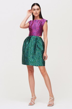  Floreal patterned dress - Monique Lhuillier - Rent Drexcode - 1