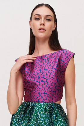  Floreal patterned dress - Monique Lhuillier - Rent Drexcode - 2