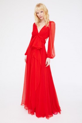 Abito rosso cutout - Alexander McQueen - Rent Drexcode - 2