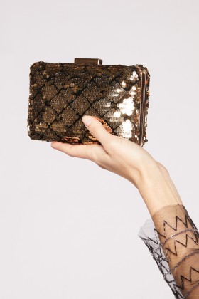 Gold and black clutch - E.M. - Rent Drexcode - 2