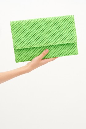 Green clutch bag - Anna Cecere - Sale Drexcode - 1